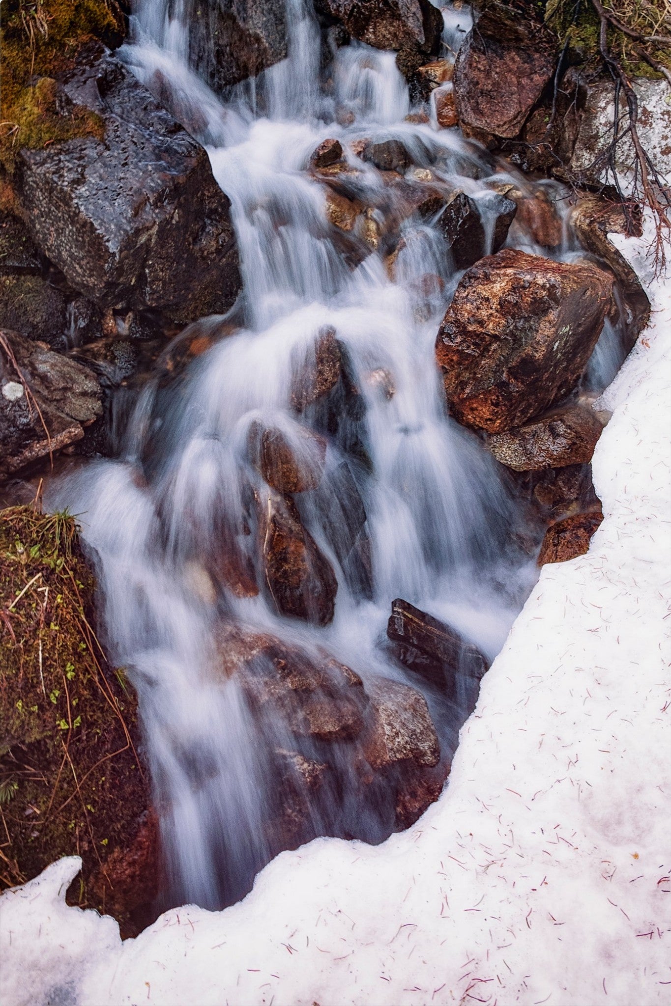 Snowmelt Waterfall