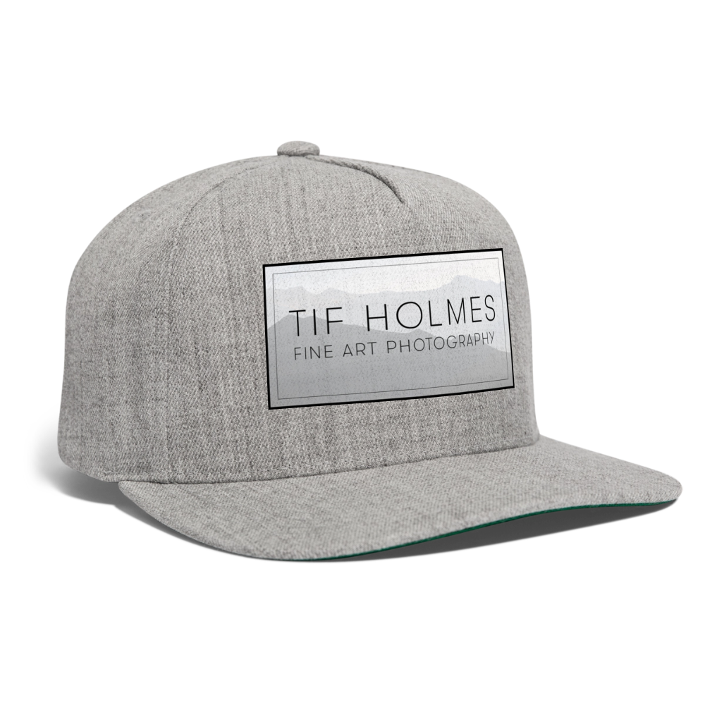 Tif Holmes Photography (Mountain Logo) Snapback Baseball Cap - heather gray