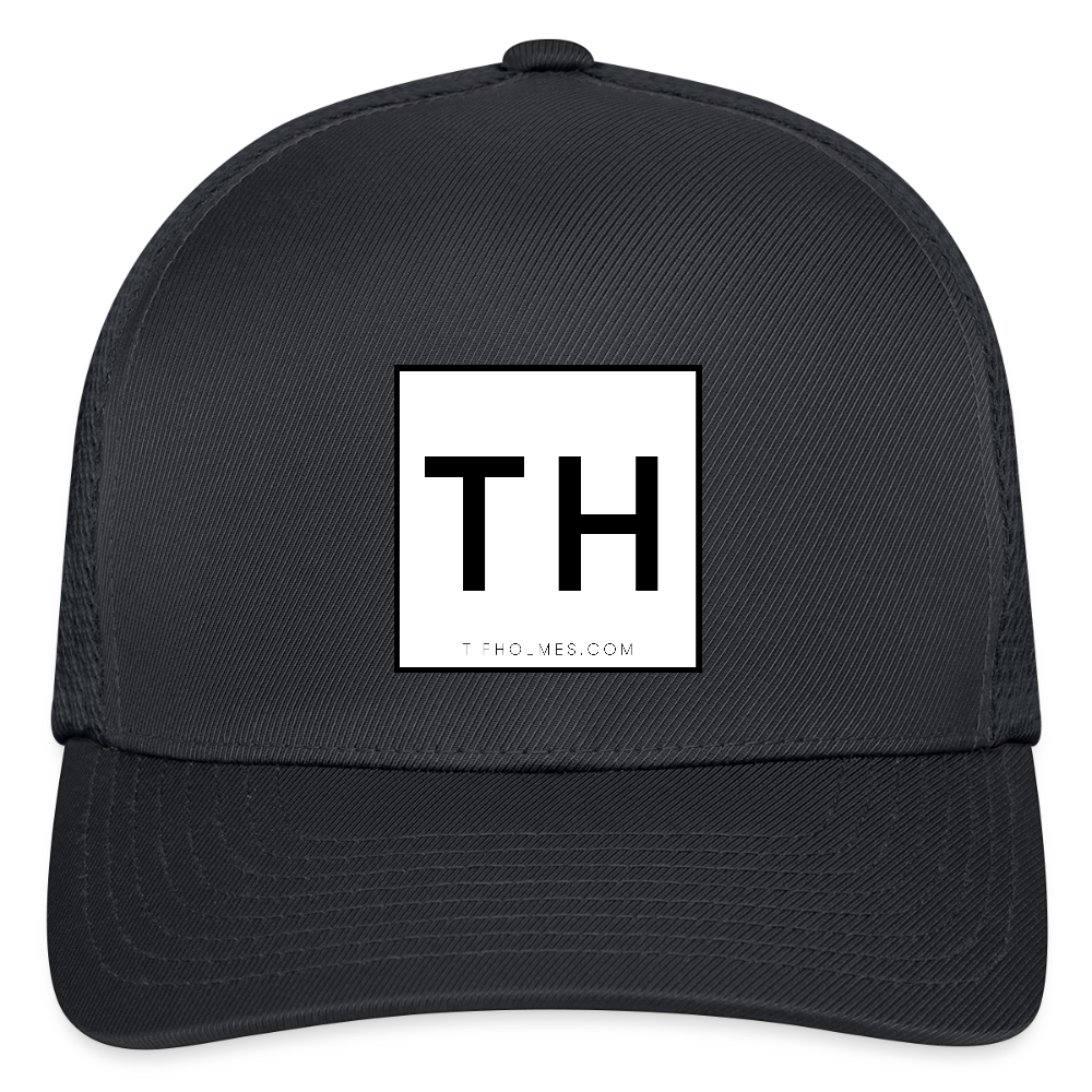 Flexfit Fitted Baseball Cap with TH Logo - charcoal