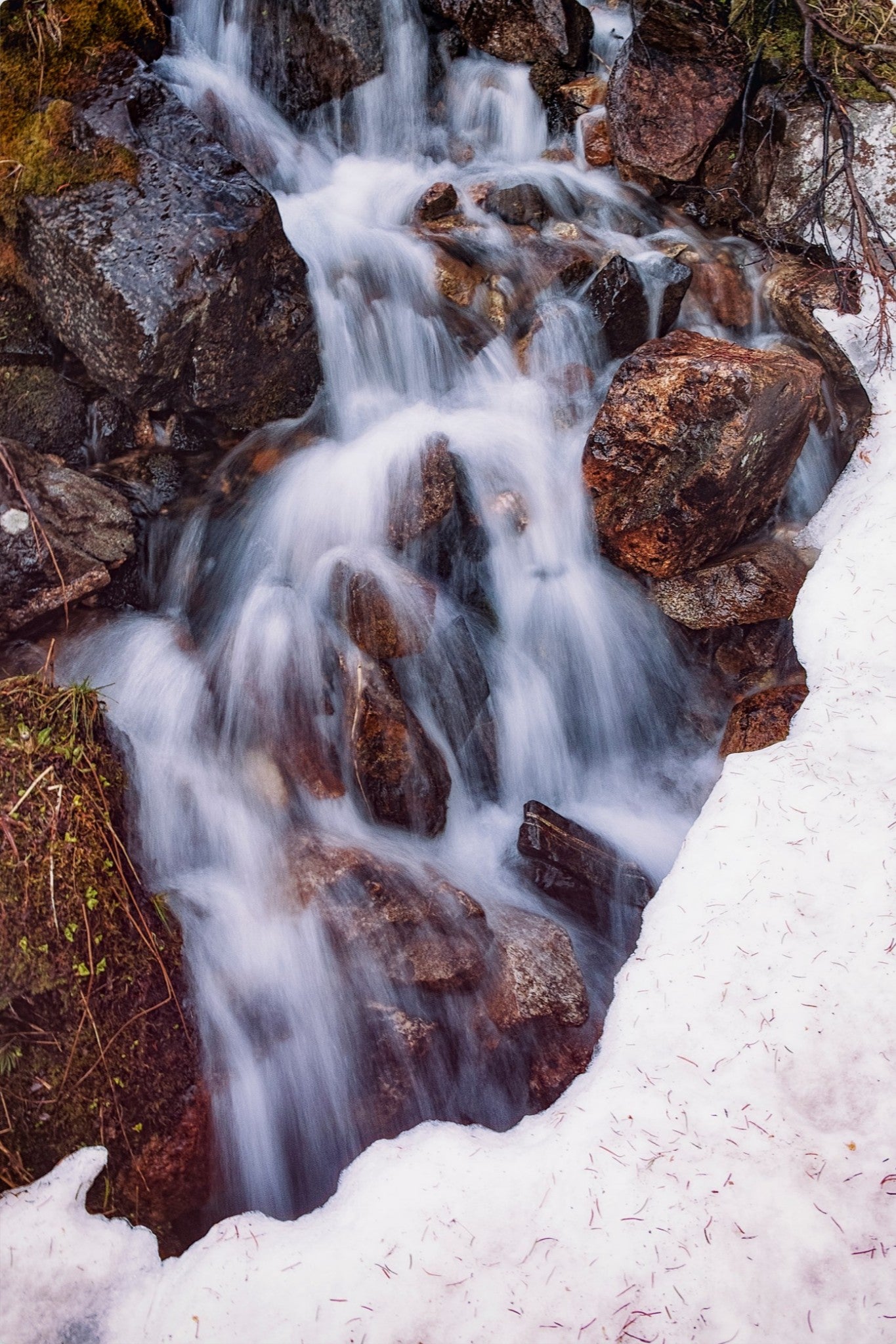 Snowmelt Waterfall