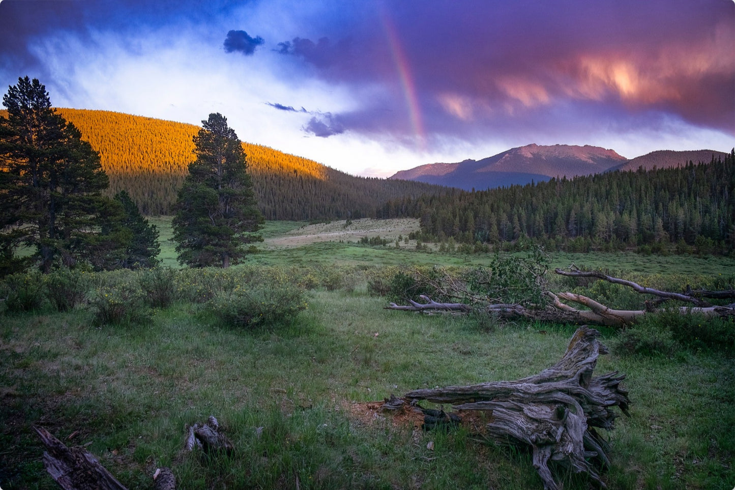 Rainbow on the Mountain III