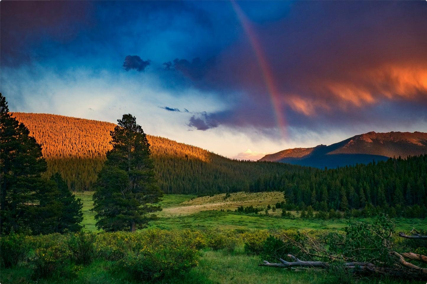 Rainbow on the Mountain II