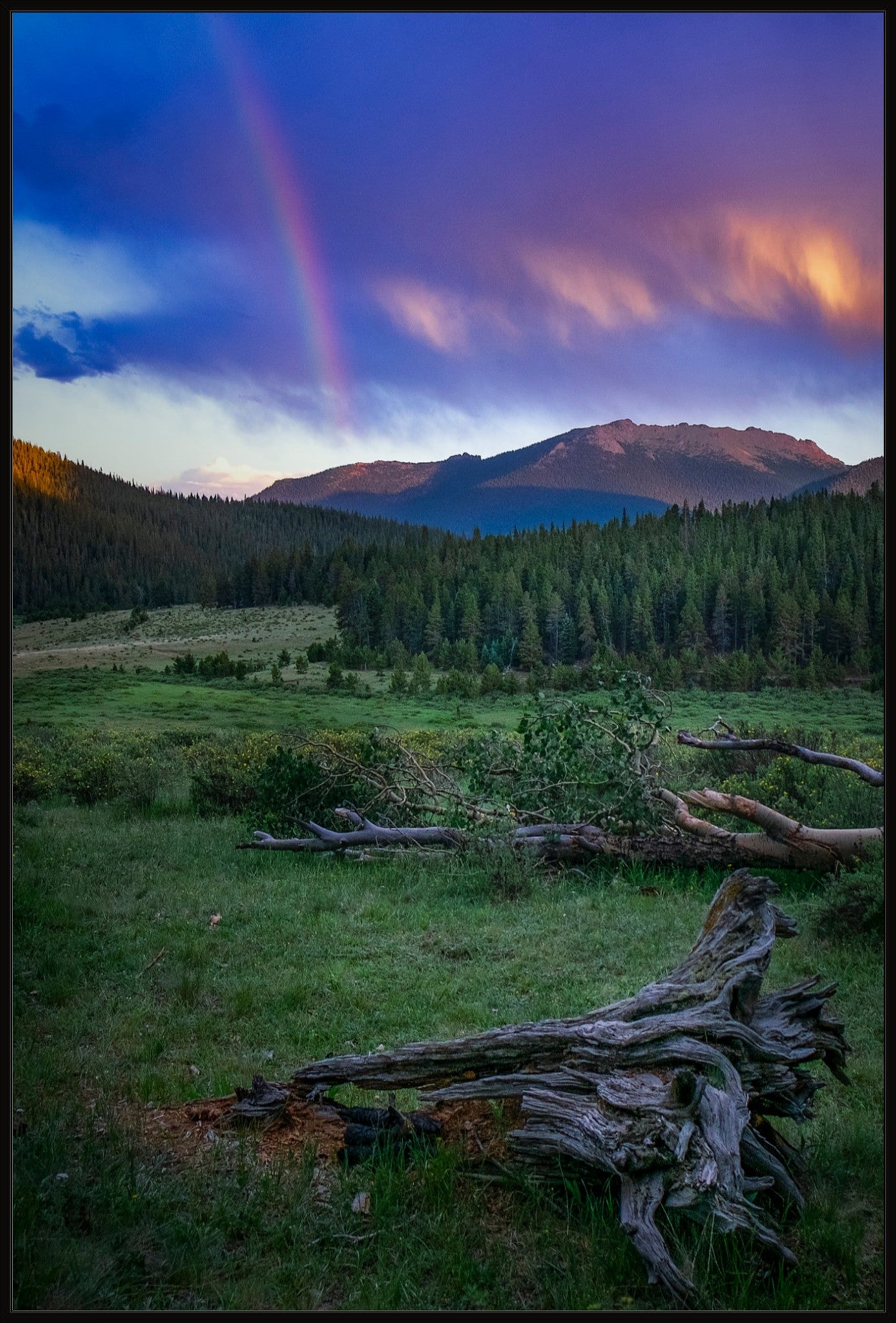 Rainbow on the Mountain IV