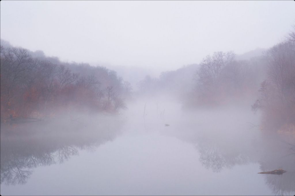 Foggy Winter Lake