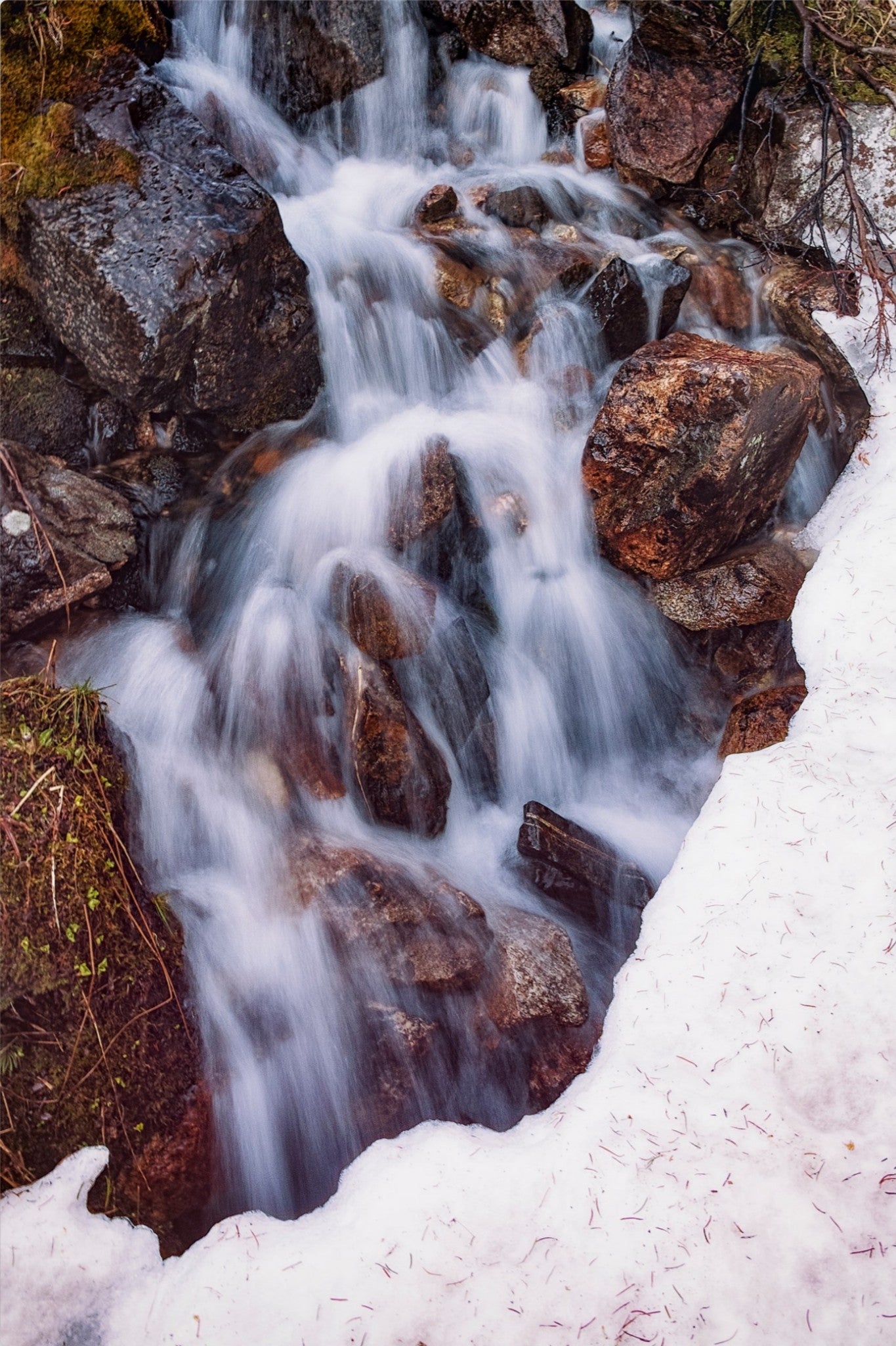 Snowmelt Waterfall
