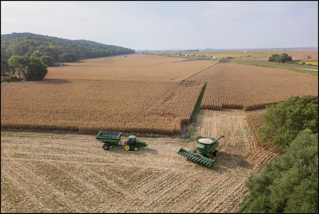 Aerial Corn Harvest I