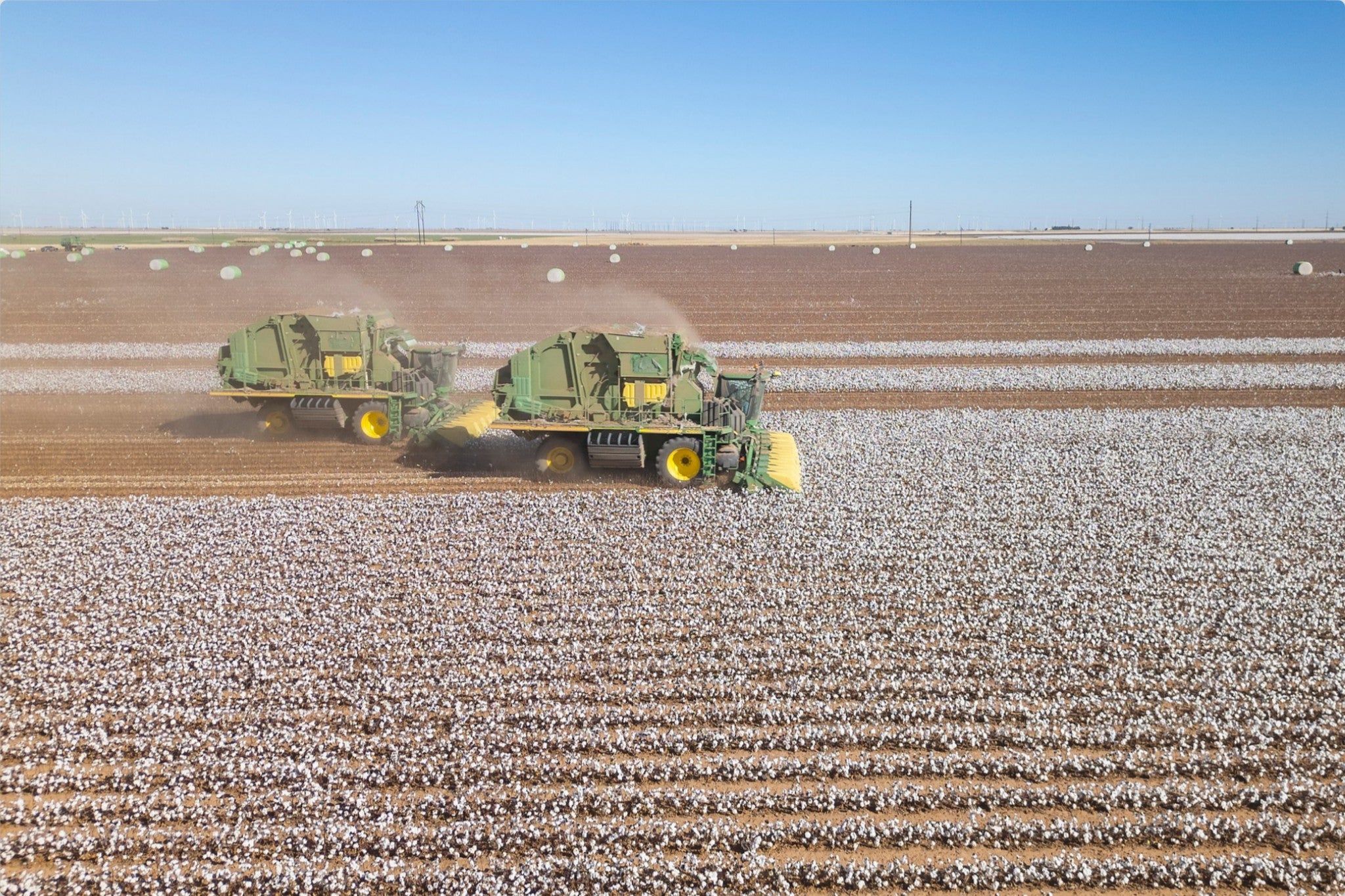 Aerial Cotton Harvest I