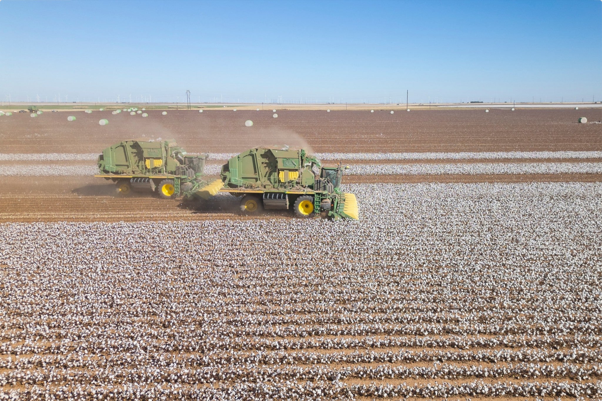 Aerial Cotton Harvest I