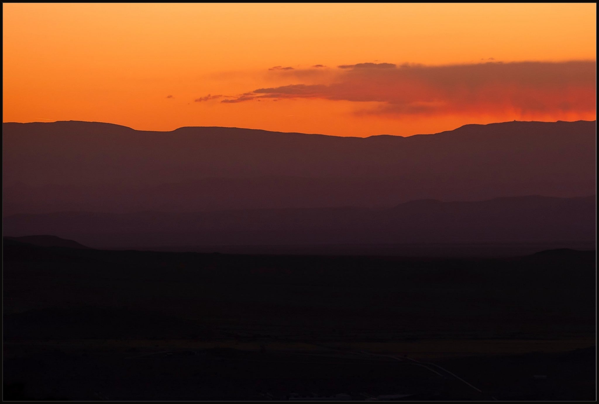 Layers of a Setting Sun