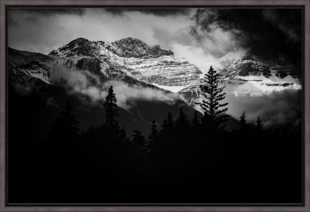 Canadian Rockies in BW