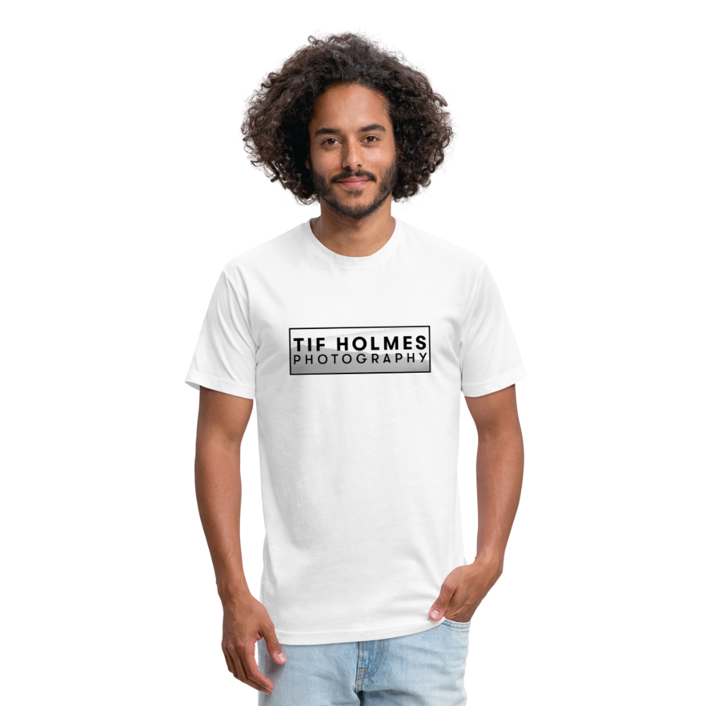 THP Logo Fitted Cotton/Poly T-Shirt by Next Level - white