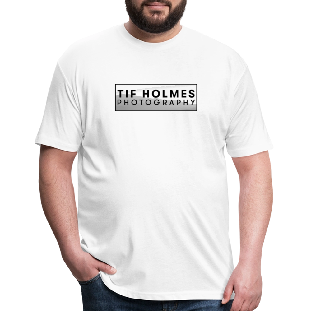 THP Logo Fitted Cotton/Poly T-Shirt by Next Level - white
