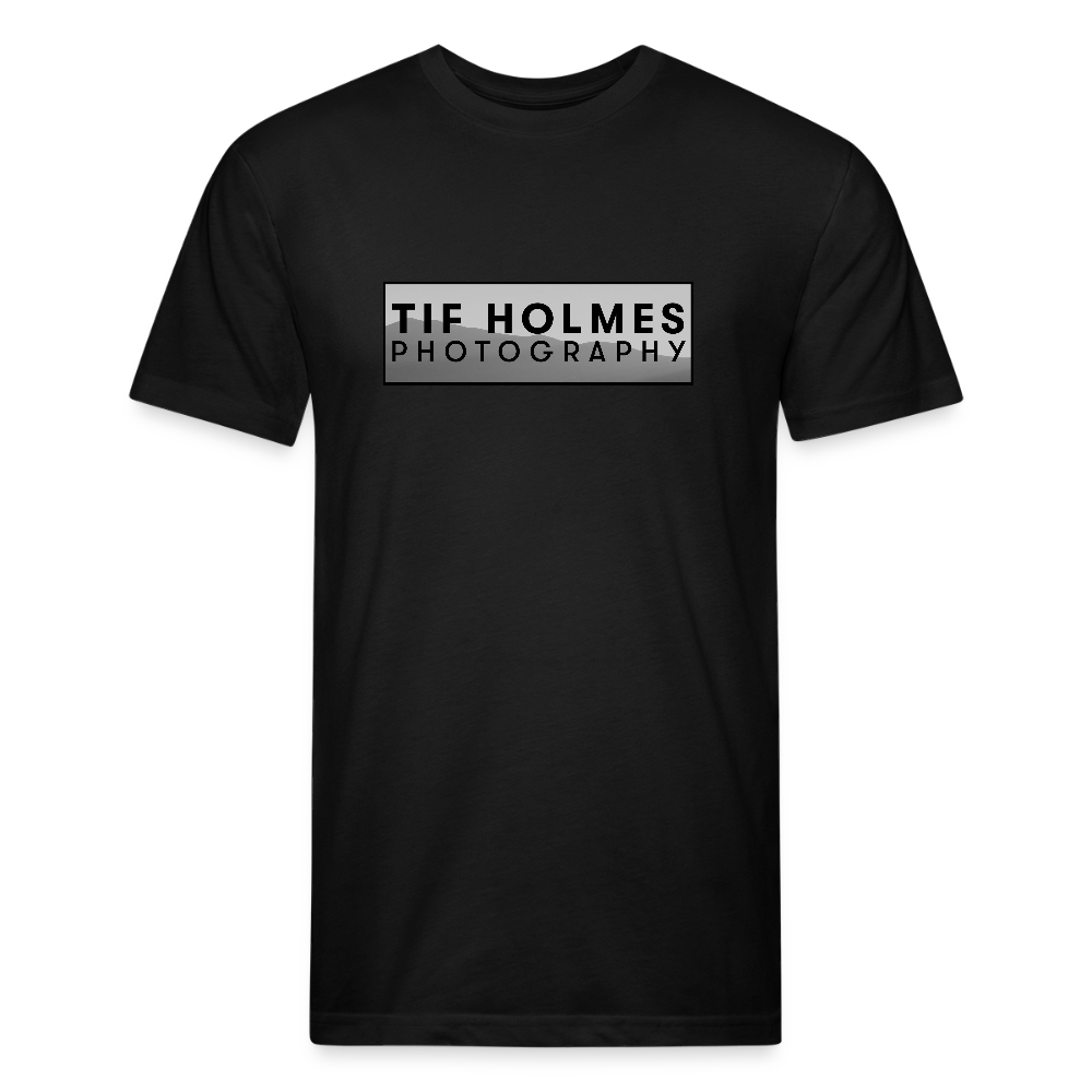 THP Logo Fitted Cotton/Poly T-Shirt by Next Level - black