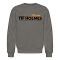 "TIF HOLMES LOGO" Crewneck Sweatshirt - asphalt gray