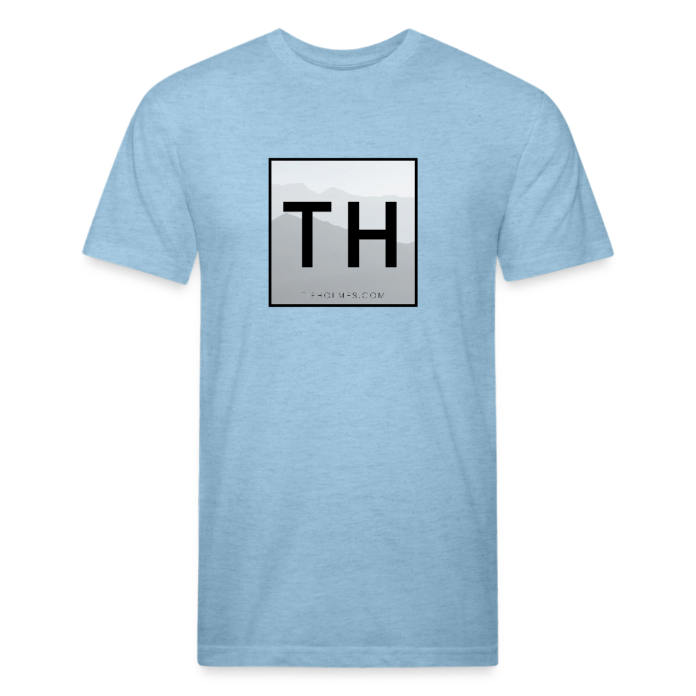 TH Square Logo Fitted Cotton/Poly T-Shirt by Next Level - heather blue