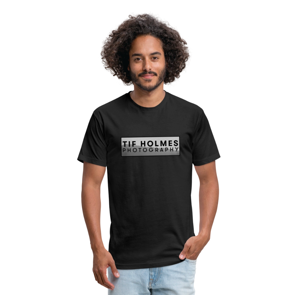 THP Logo Fitted Cotton/Poly T-Shirt by Next Level - black