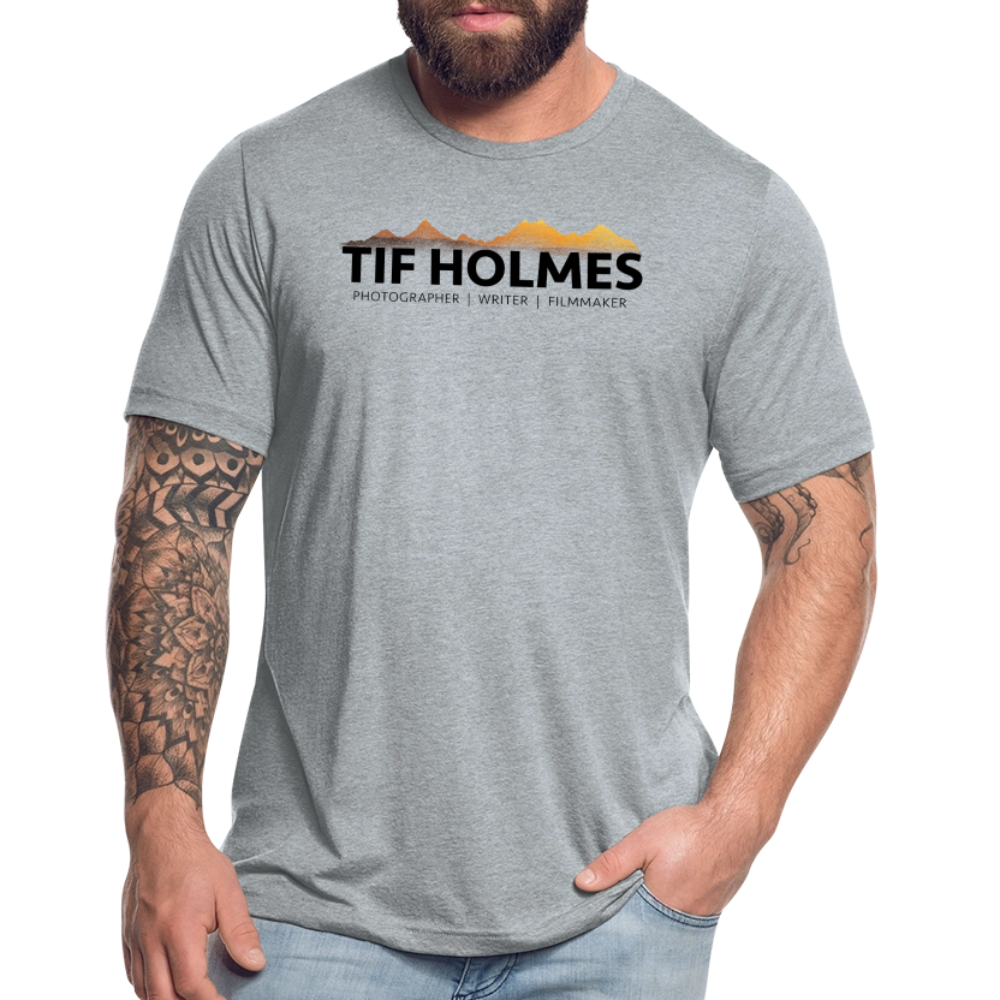 "TIF HOLMES LOGO" Unisex Tri-Blend T-Shirt - heather grey
