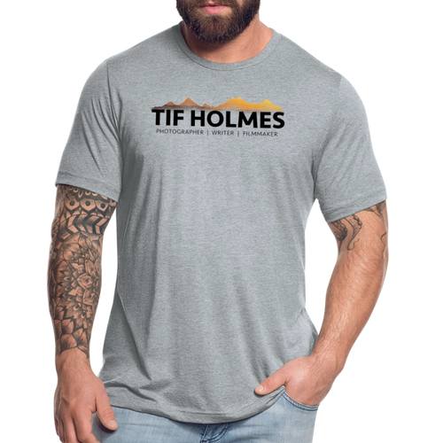 "TIF HOLMES LOGO" Unisex Tri-Blend T-Shirt - heather grey