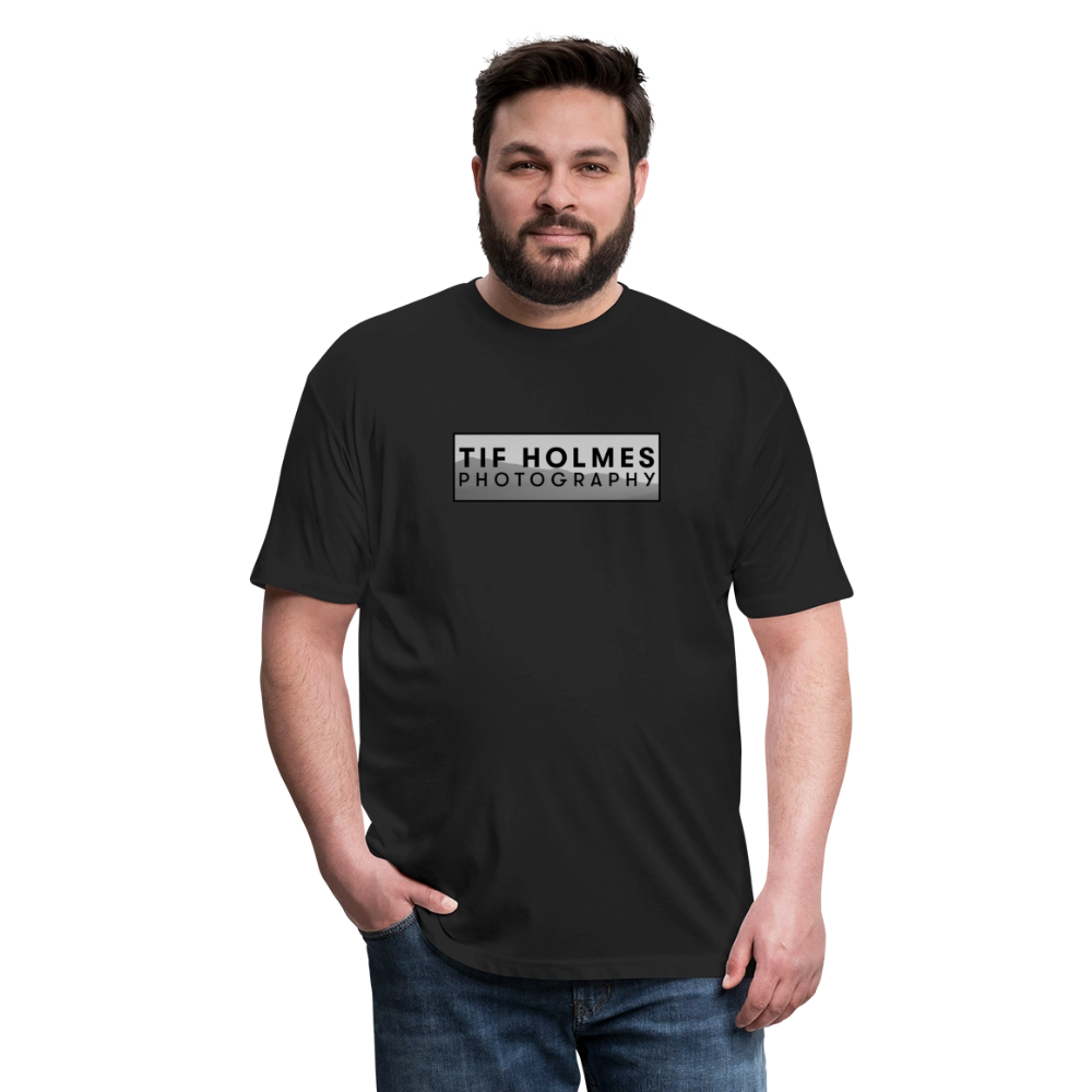 THP Logo Fitted Cotton/Poly T-Shirt by Next Level - black