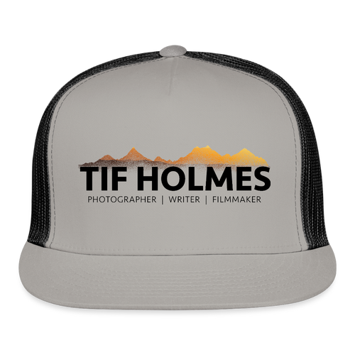 "TIF HOLMES LOGO" Trucker Cap - gray/black