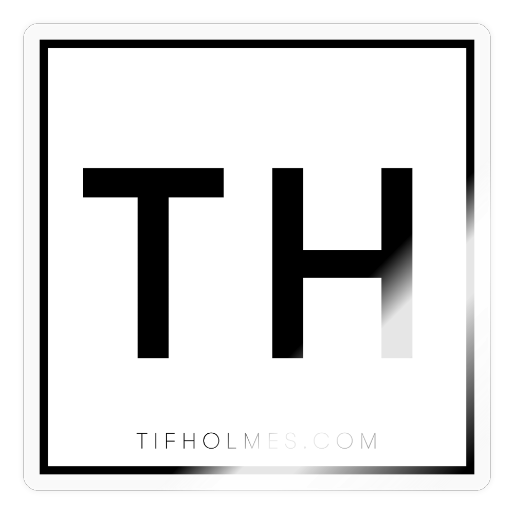 TH Logo Sticker - transparent glossy