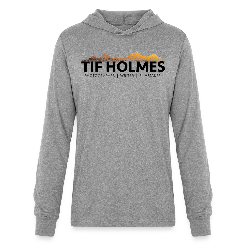 "TIF HOLMES LOGO" Unisex Long Sleeve Hoodie Shirt - heather grey