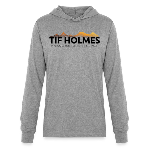 "TIF HOLMES LOGO" Unisex Long Sleeve Hoodie Shirt - heather grey