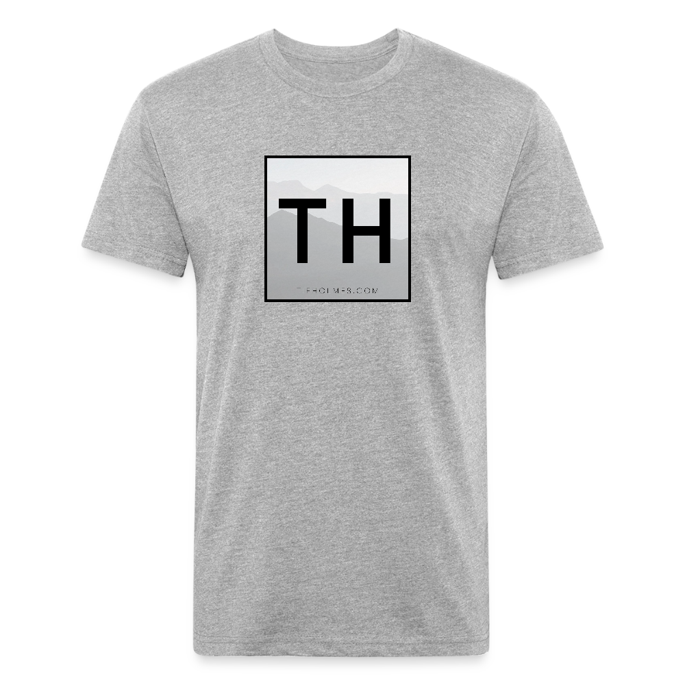 TH Square Logo Fitted Cotton/Poly T-Shirt by Next Level - heather gray