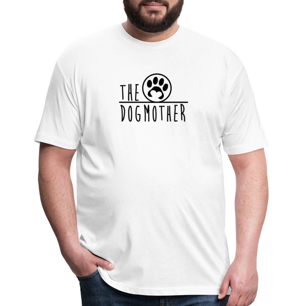 "THE DOGMOTHER" Fitted Cotton/Poly T-Shirt by Next Level - white