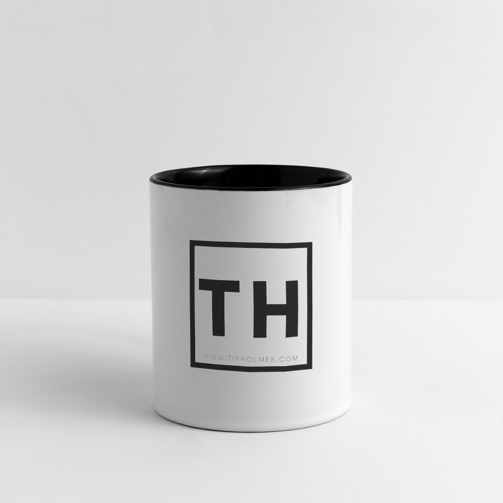 Contrast Coffee Mug with Tif Holmes Photography Square Logo - white/black