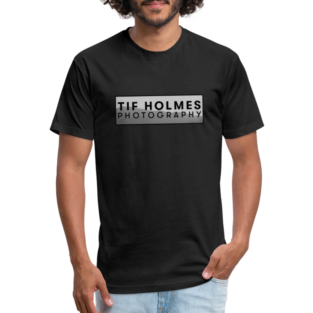 THP Logo Fitted Cotton/Poly T-Shirt by Next Level - black