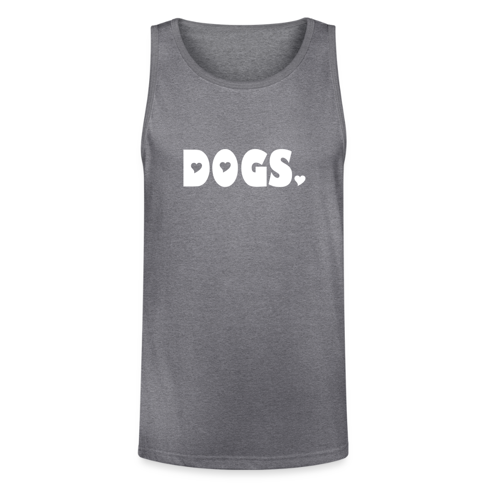"DOGS" Unisex Tri-Blend Organic Tank - heather gray