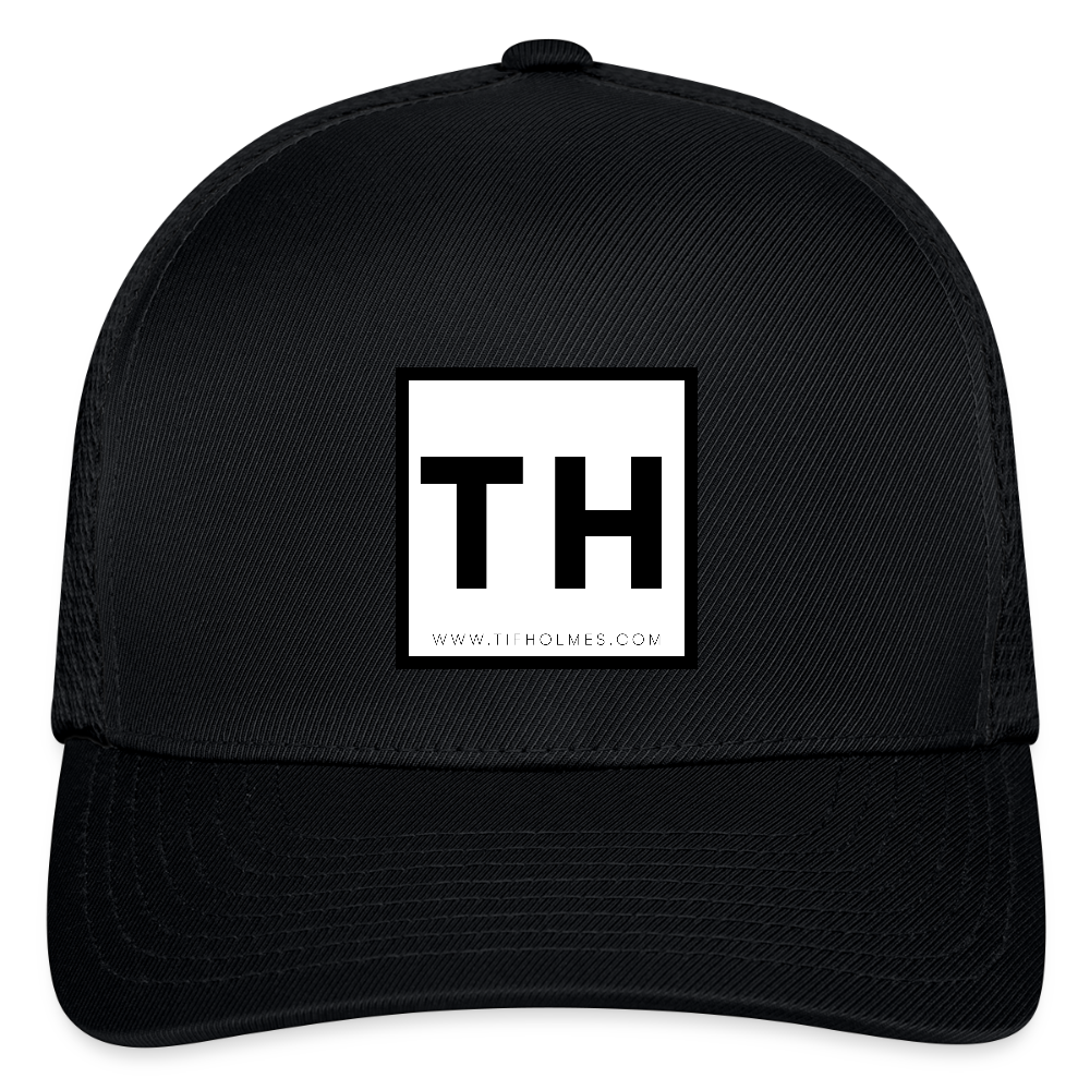 Flexfit Fitted Baseball Cap with TH Logo - black