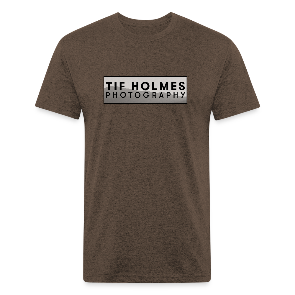 THP Logo Fitted Cotton/Poly T-Shirt by Next Level - heather espresso