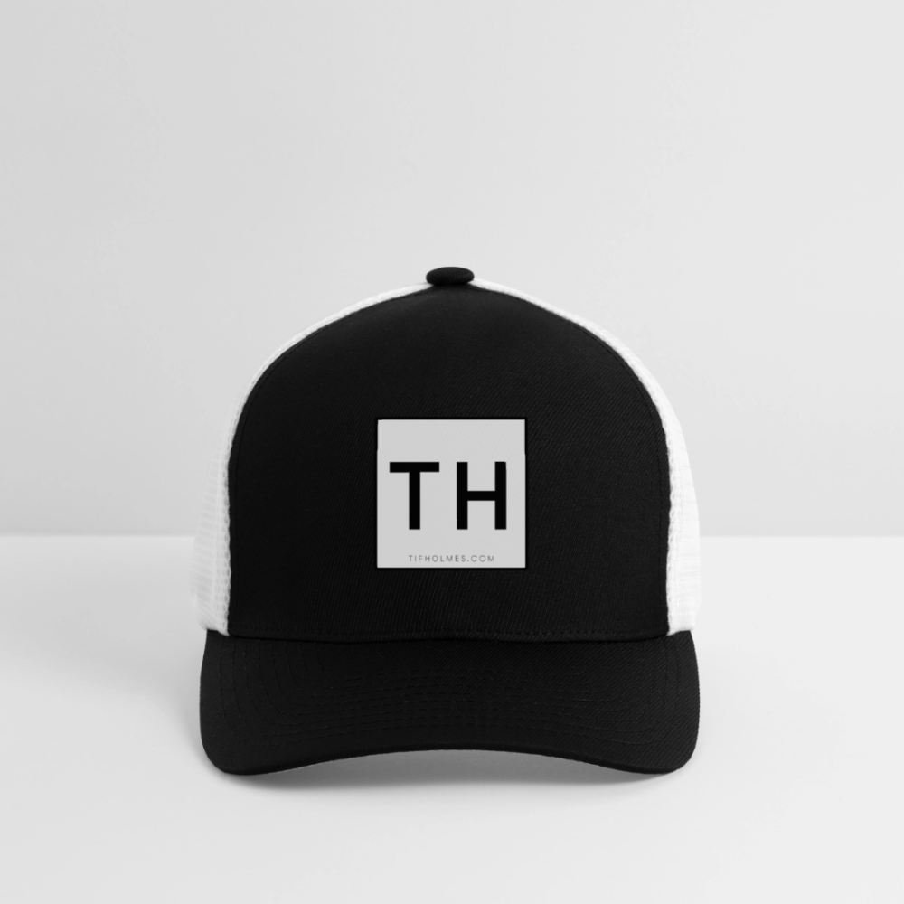 Flexfit Fitted Baseball Cap with TH Logo - black/white