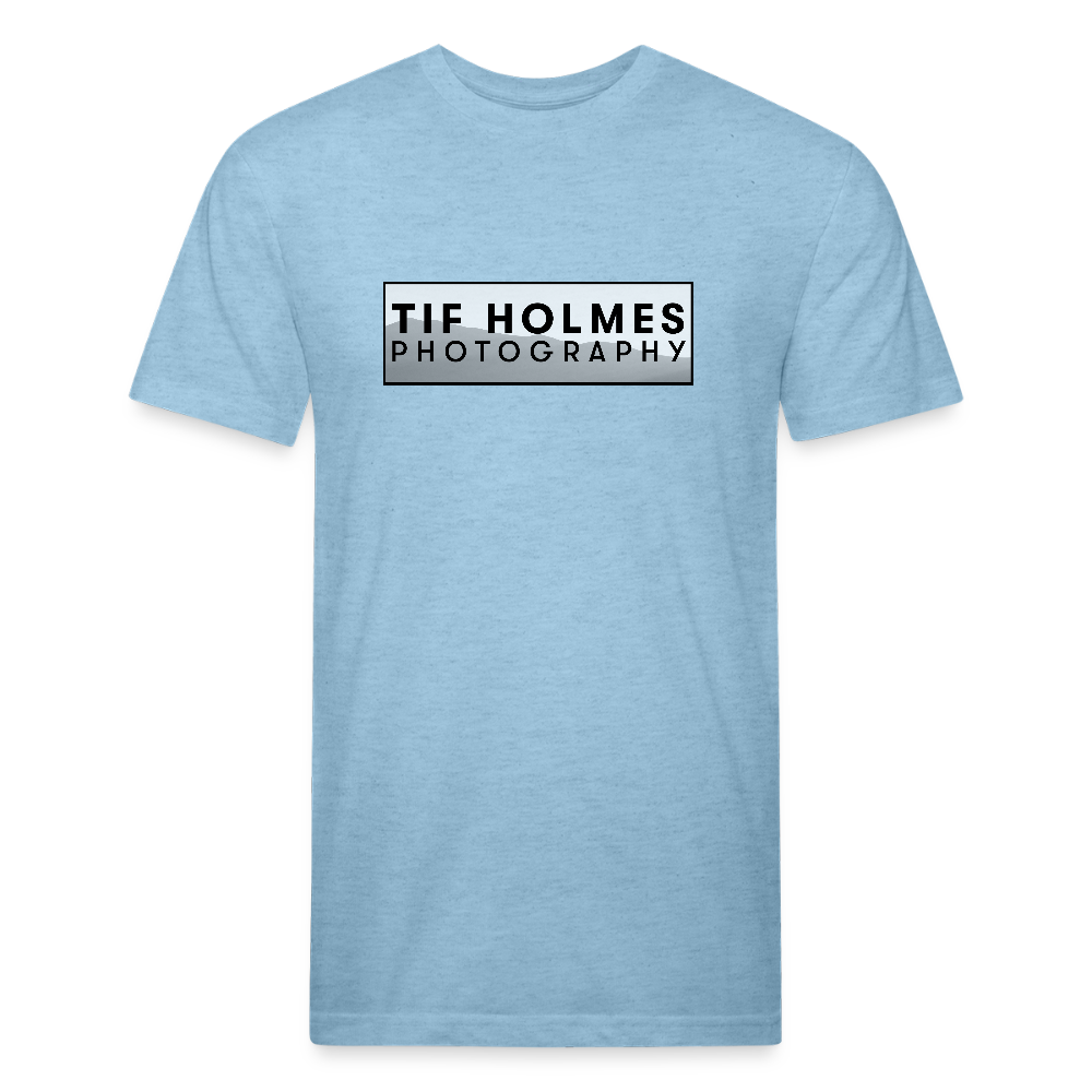 THP Logo Fitted Cotton/Poly T-Shirt by Next Level - heather blue