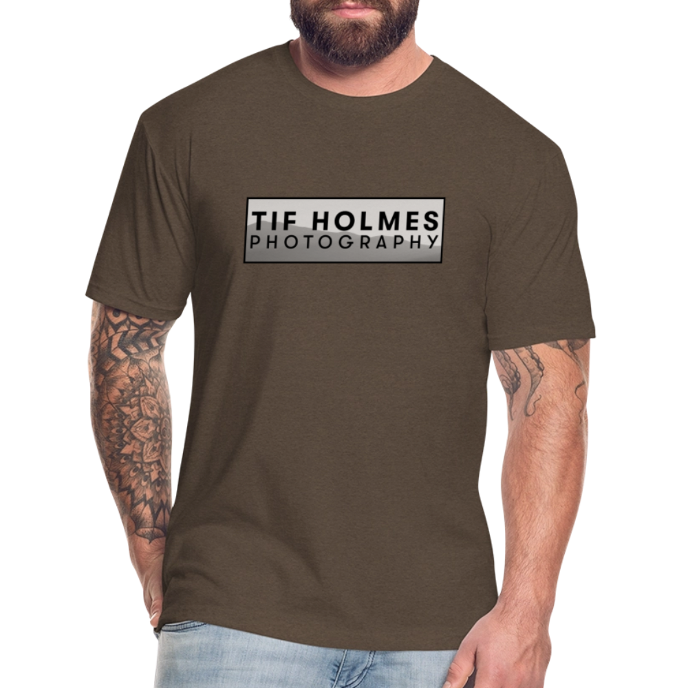 THP Logo Fitted Cotton/Poly T-Shirt by Next Level - heather espresso