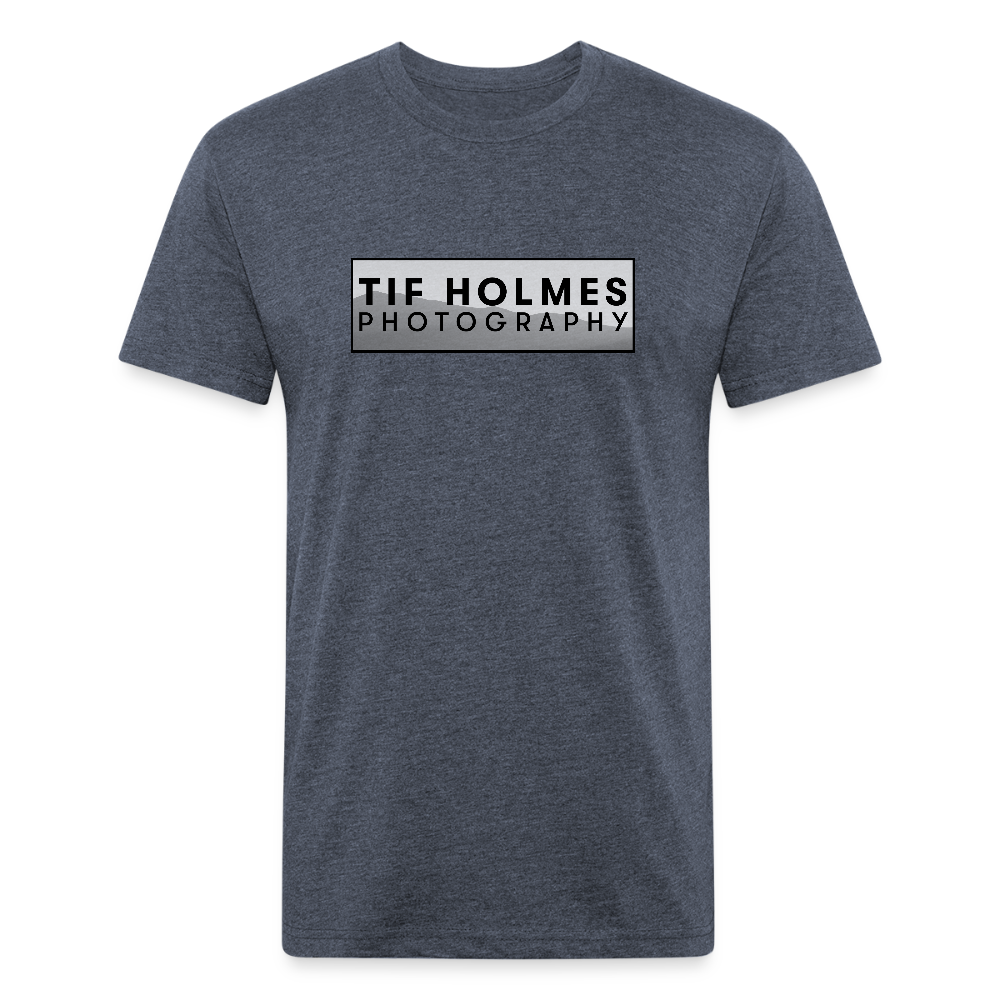THP Logo Fitted Cotton/Poly T-Shirt by Next Level - heather navy