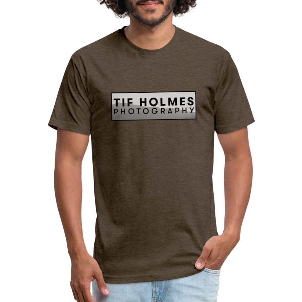 THP Logo Fitted Cotton/Poly T-Shirt by Next Level - heather espresso