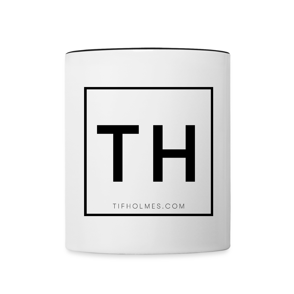 Contrast Coffee Mug with Tif Holmes Photography Square Logo - white/black