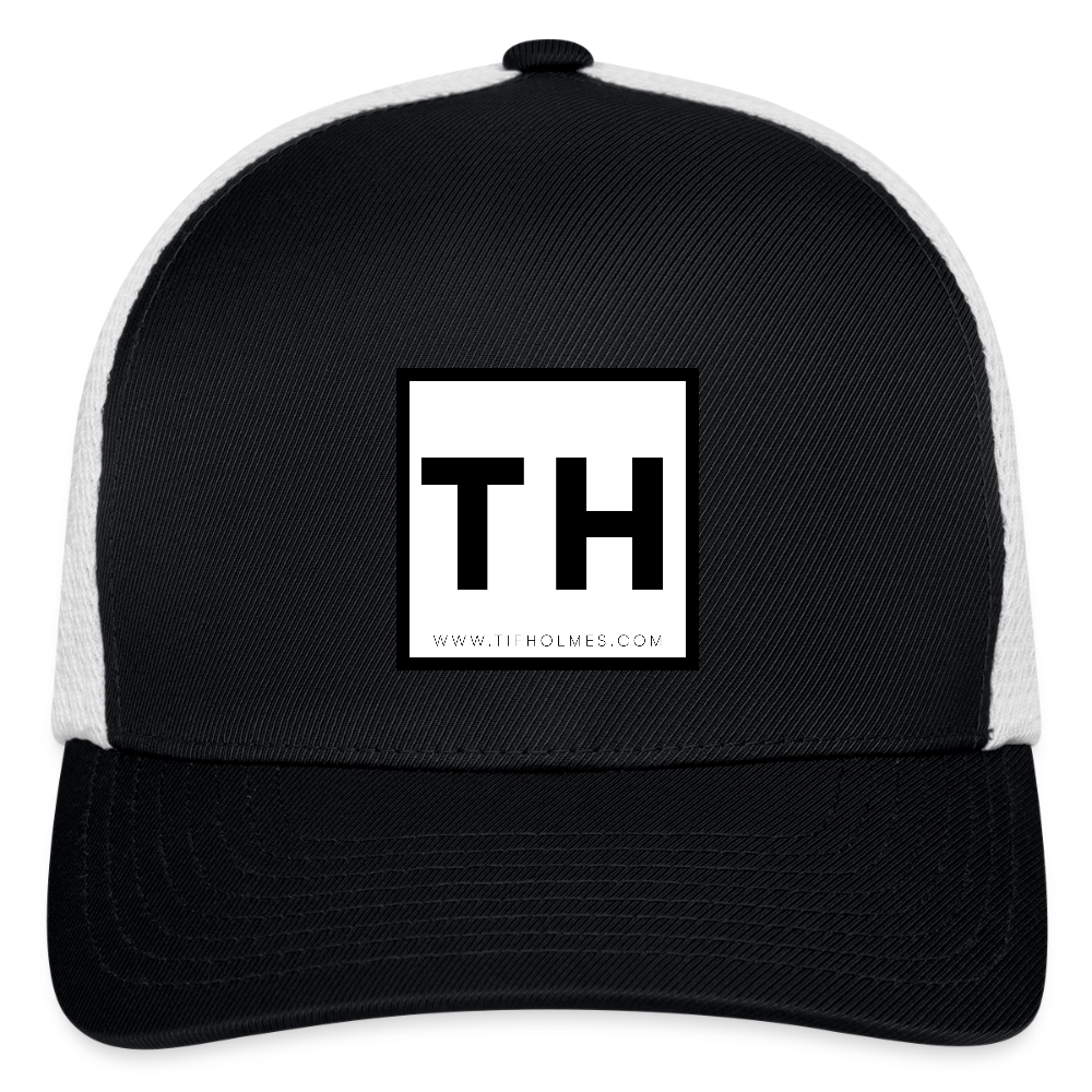 Flexfit Fitted Baseball Cap with TH Logo - black/white