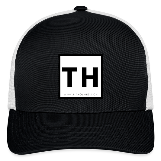 Flexfit Fitted Baseball Cap with TH Logo - black/white