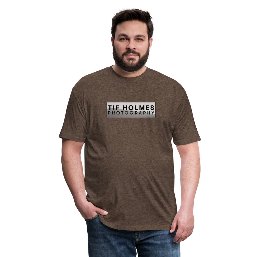 THP Logo Fitted Cotton/Poly T-Shirt by Next Level - heather espresso