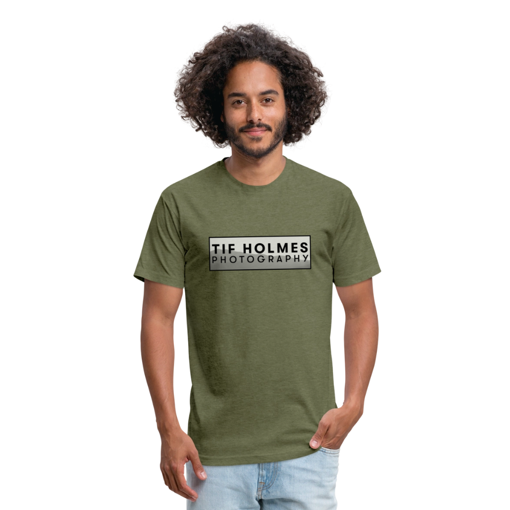 THP Logo Fitted Cotton/Poly T-Shirt by Next Level - heather military green