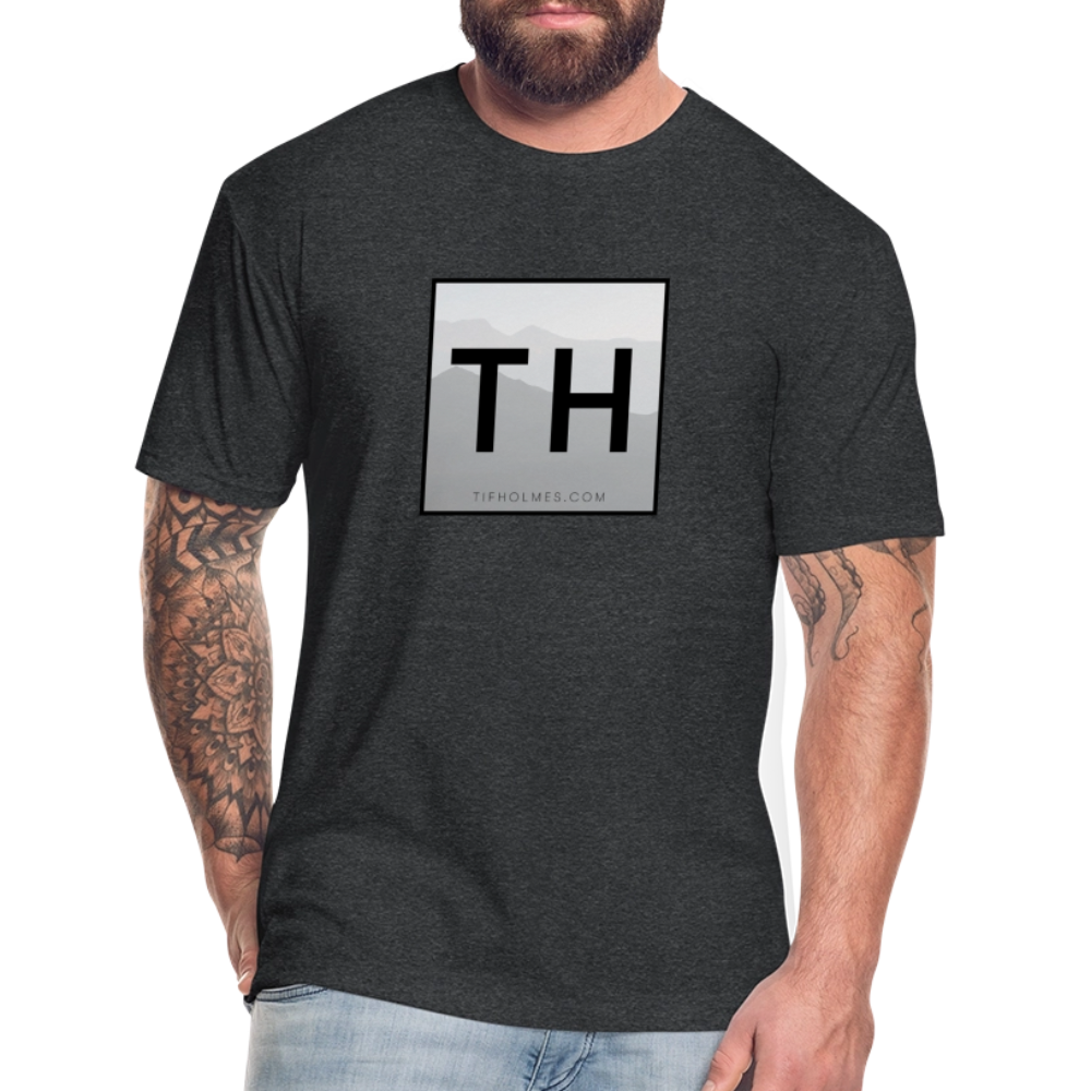 TH Square Logo Fitted Cotton/Poly T-Shirt by Next Level - heather black