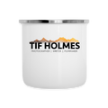 "TIF HOLMES LOGO" Camper Mug - white