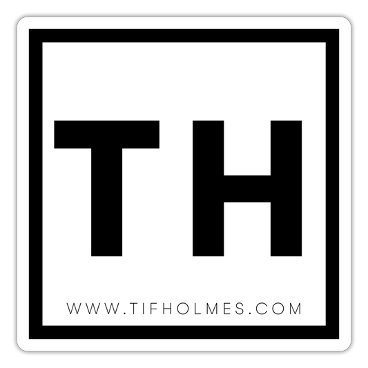 TH Logo Sticker - white matte