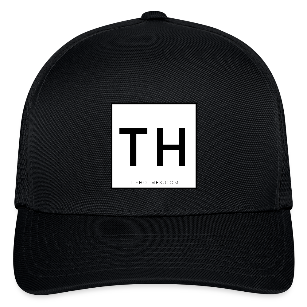 Flexfit Fitted Baseball Cap with TH Logo - black