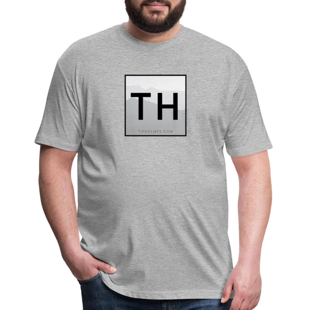 TH Square Logo Fitted Cotton/Poly T-Shirt by Next Level - heather gray