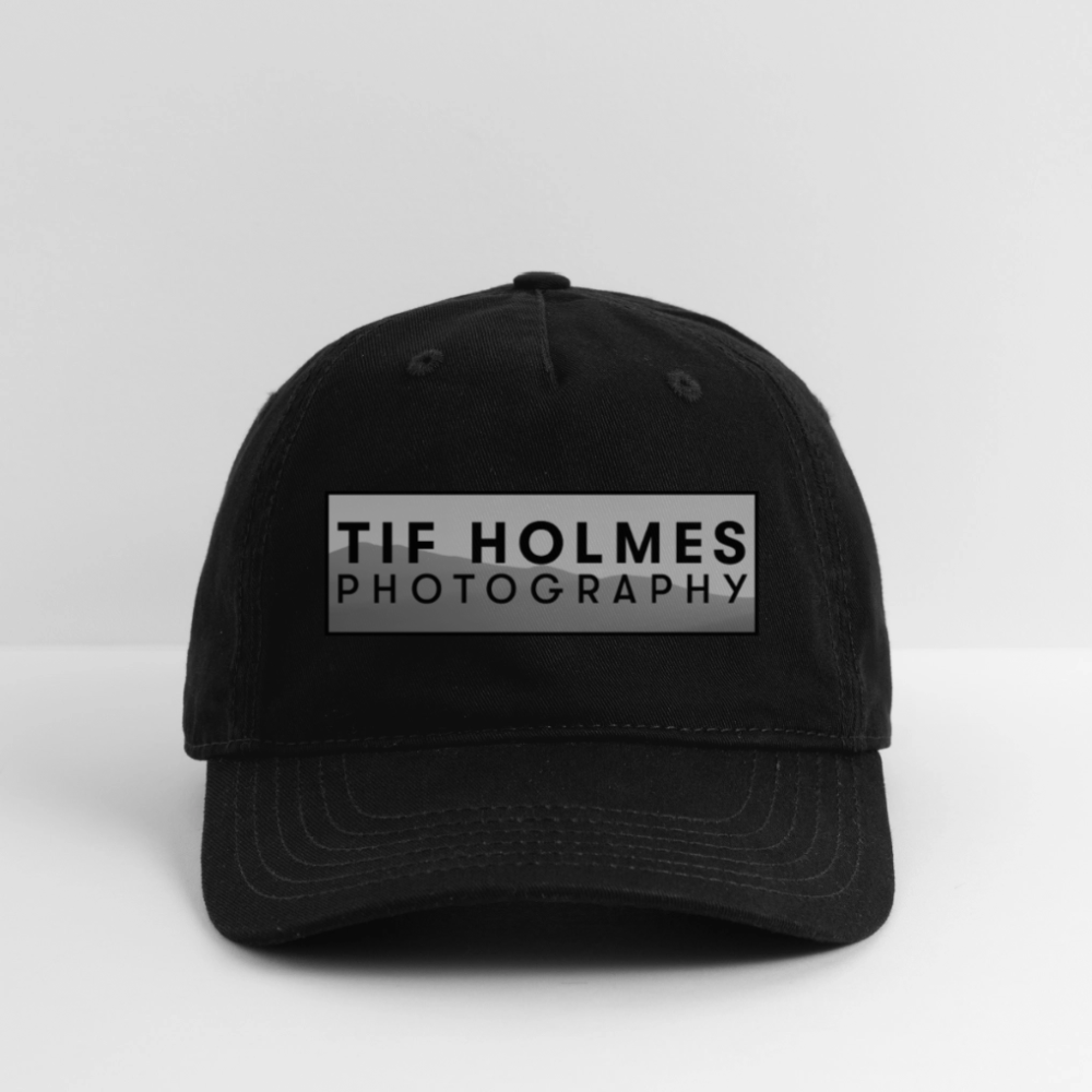 THP Logo Organic Baseball Cap - black